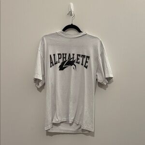 Alphalete White Short Sleeve Tee